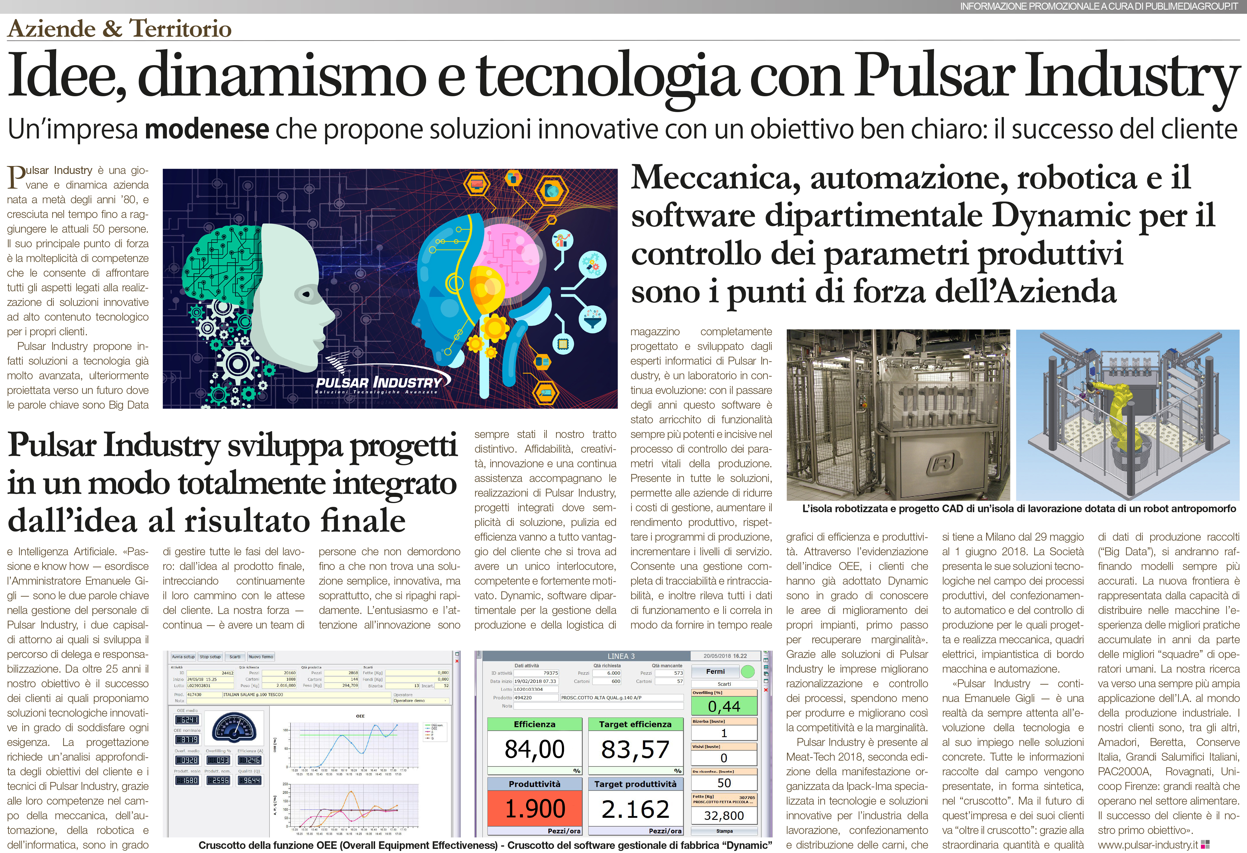 Idee, dinamismo e tecnologia con Pulsar Industry
